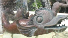 Fish fountain at TradeWinds